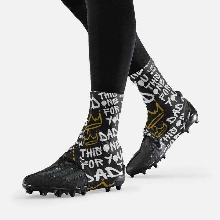 Dad This One For You Pattern Spats / Cleat Covers
