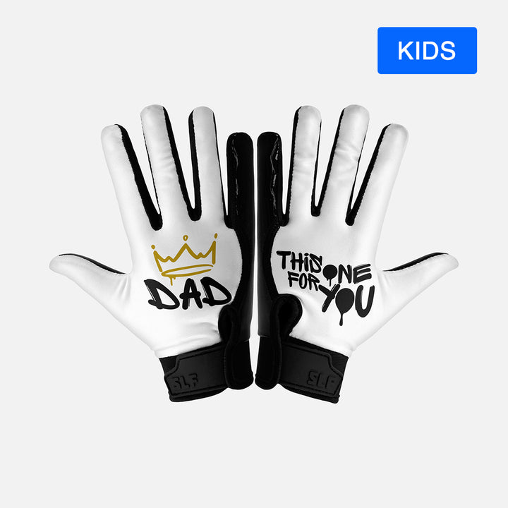 Dad This One For You Sticky Kids Football Receiver Gloves