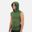 Dark Forest Sleeveless Compression Hoodie