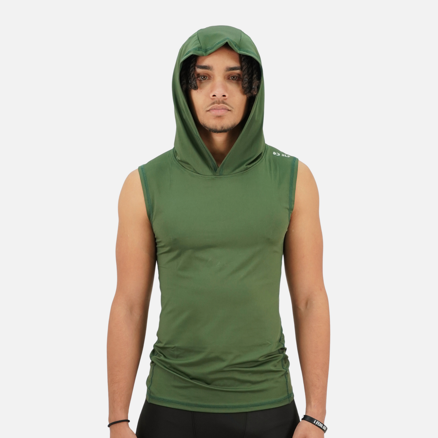 Dark Forest Sleeveless Compression Hoodie