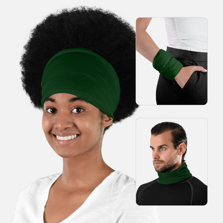 Hue Dark Green Neck Gaiter