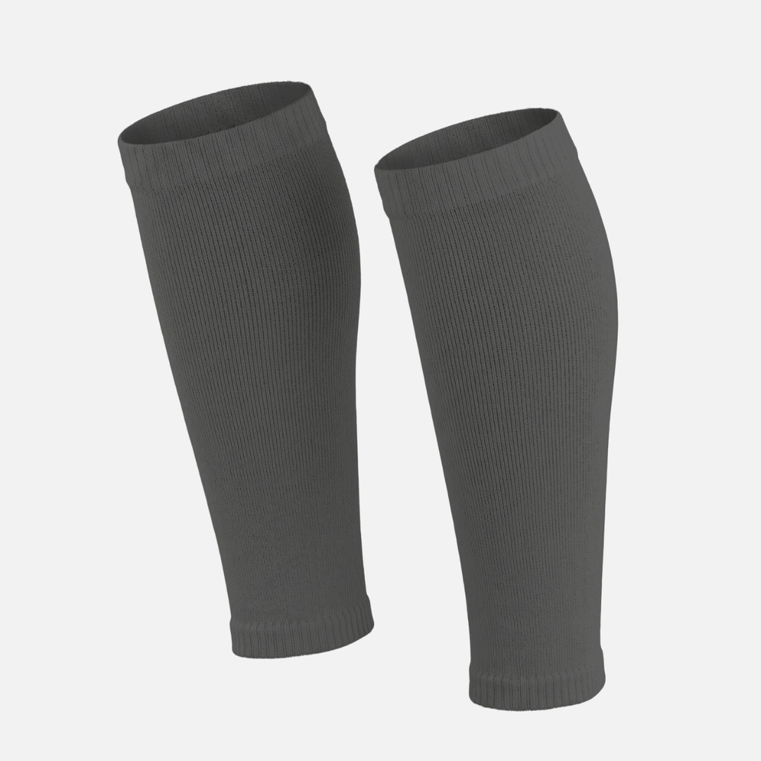 Hue Dark Gray Knitted Compression Calf Sleeves
