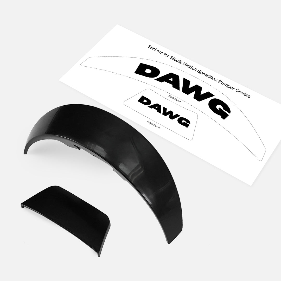 Dawg Riddell Speedflex Front and Back Bumper Sticker Kit
