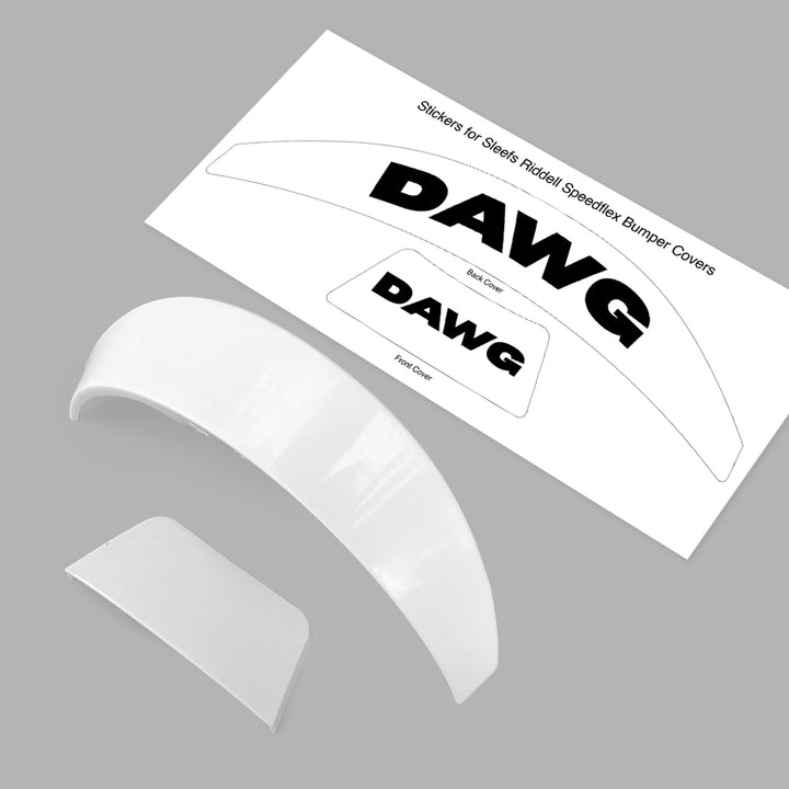 Dawg Riddell Speedflex Front and Back Bumper Sticker Kit