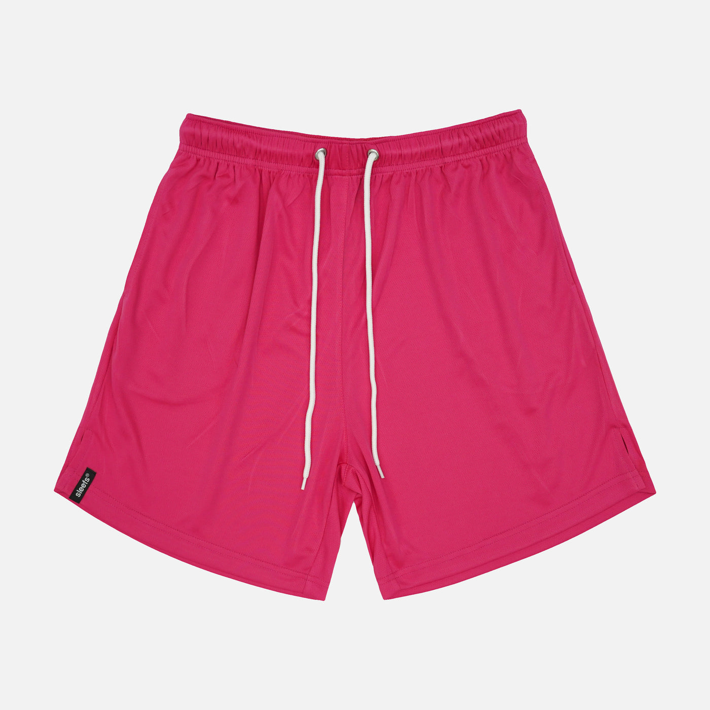 Deep Pink Relaxed Shorts - 8&quot;