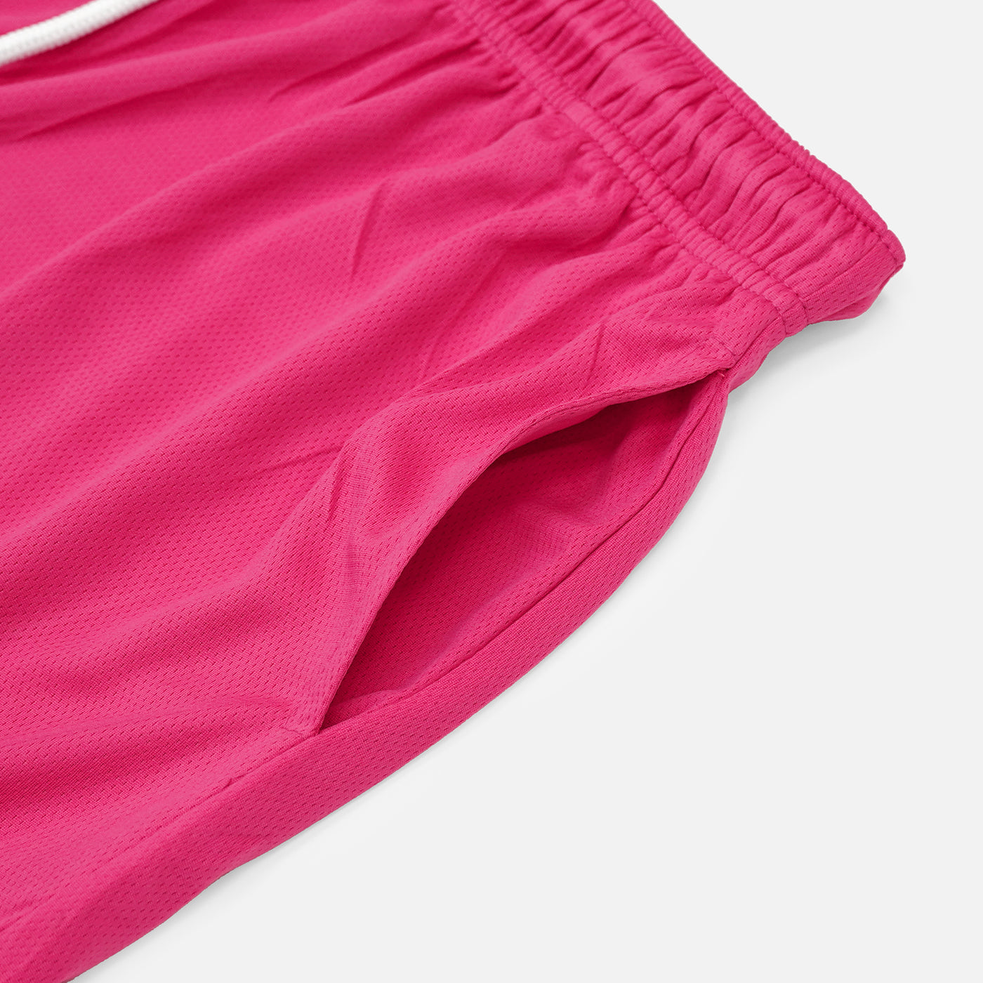 Deep Pink Relaxed Shorts - 8&quot;