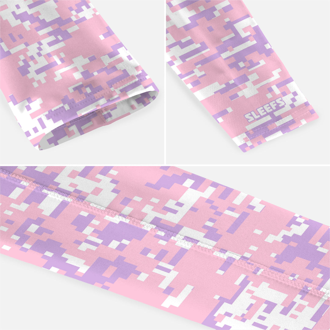 Digi Camo Lavender Blush Kids Arm Sleeve