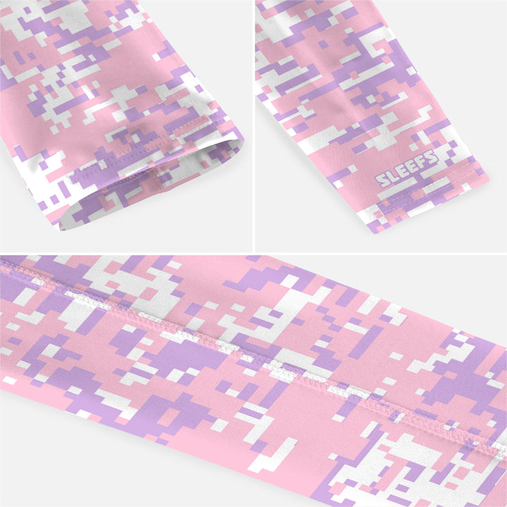 Digi Camo Lavender Blush Kids Arm Sleeve