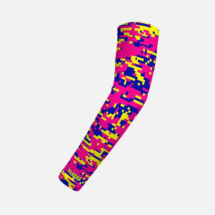 Digi Camo Neon Strike Kids Arm Sleeve