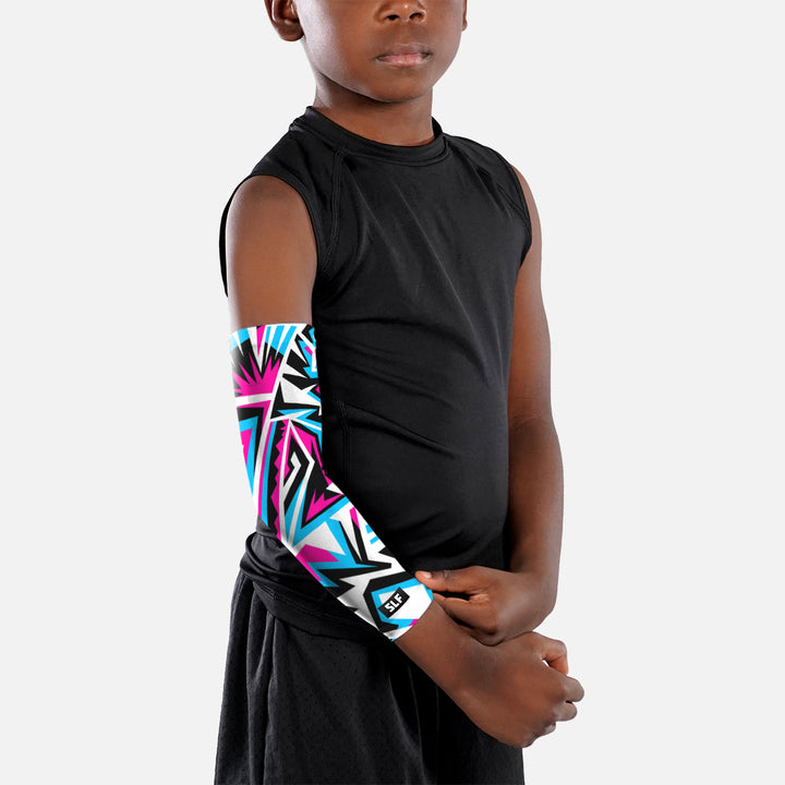 Dimensional Crack Kids Arm Sleeve