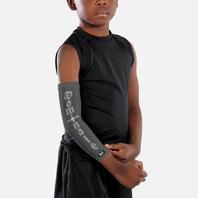 Dominate Gray Kids Arm Sleeve