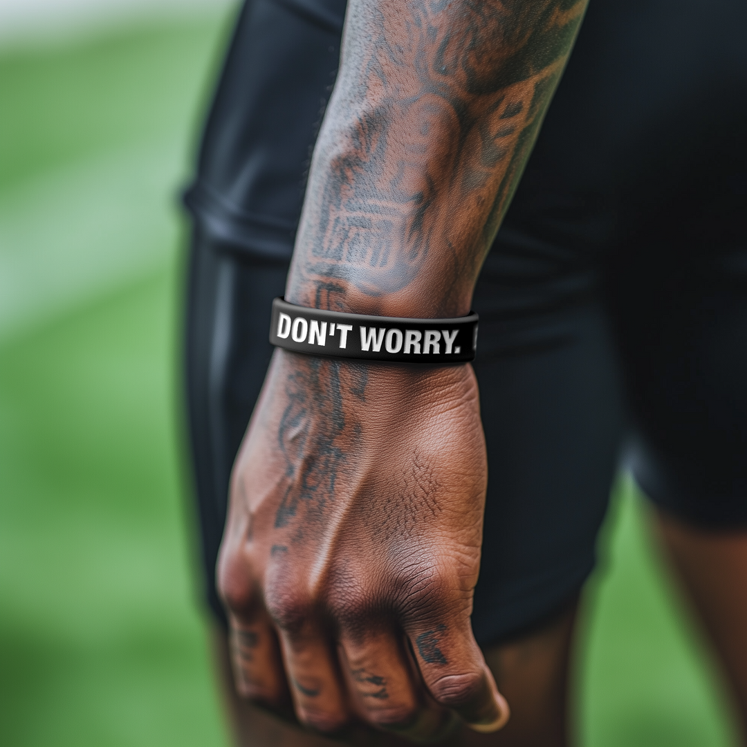 Don't Worry. Be Happy. Motivational Wristband
