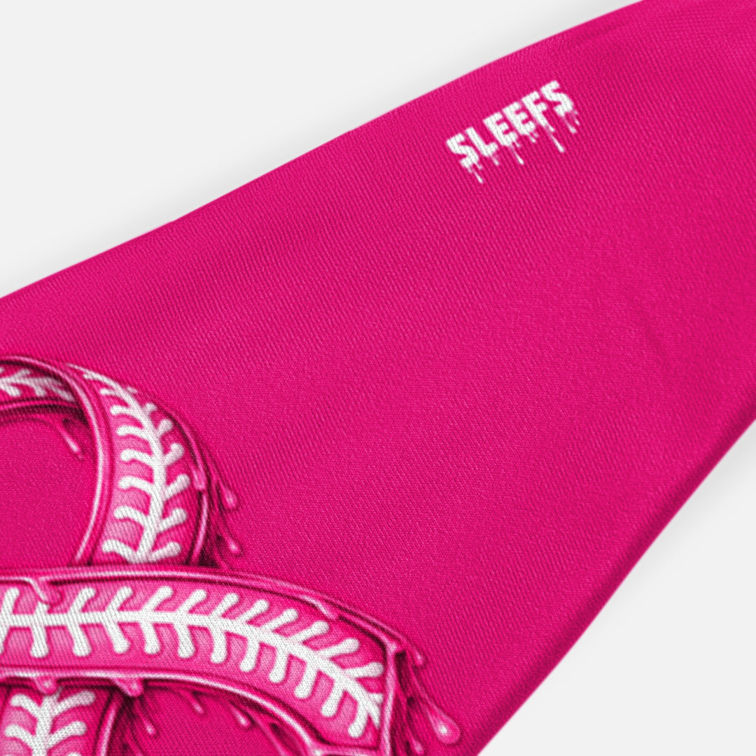 Pink Ribbon Drip Baseball Headband