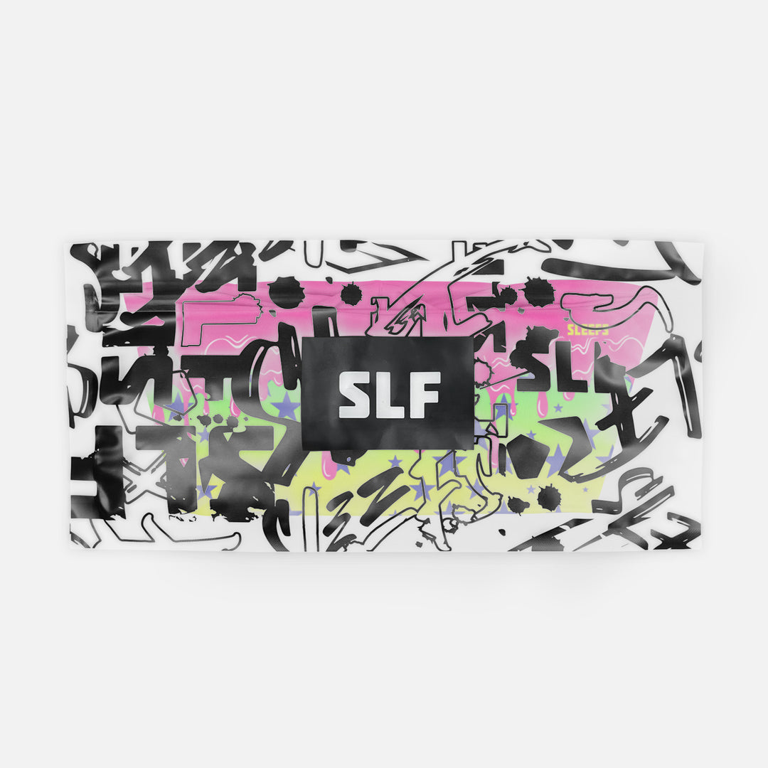 Neon Lime Stars Drip Headband