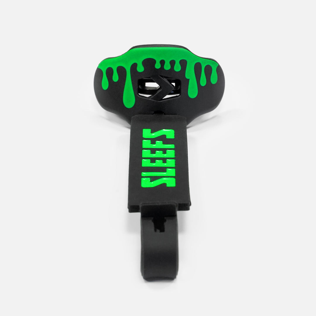 Drip Radioactive Green Kids Soft Football Mouthguard
