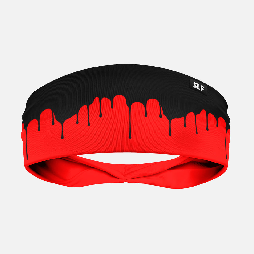Drip Red Headband