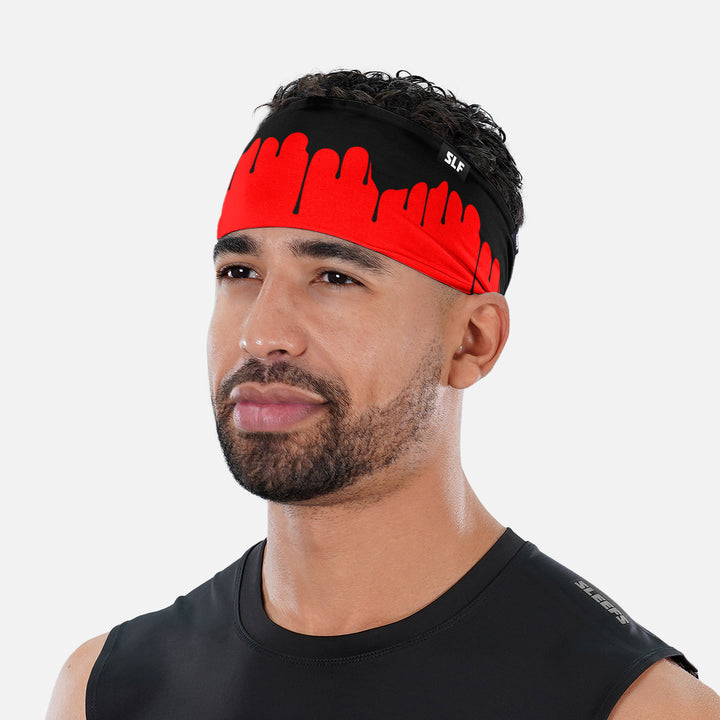 Drip Red Headband
