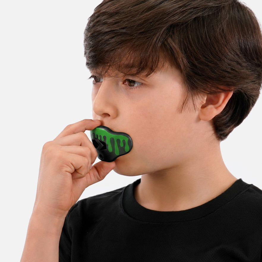 Drip Radioactive Green Kids Soft Football Mouthguard