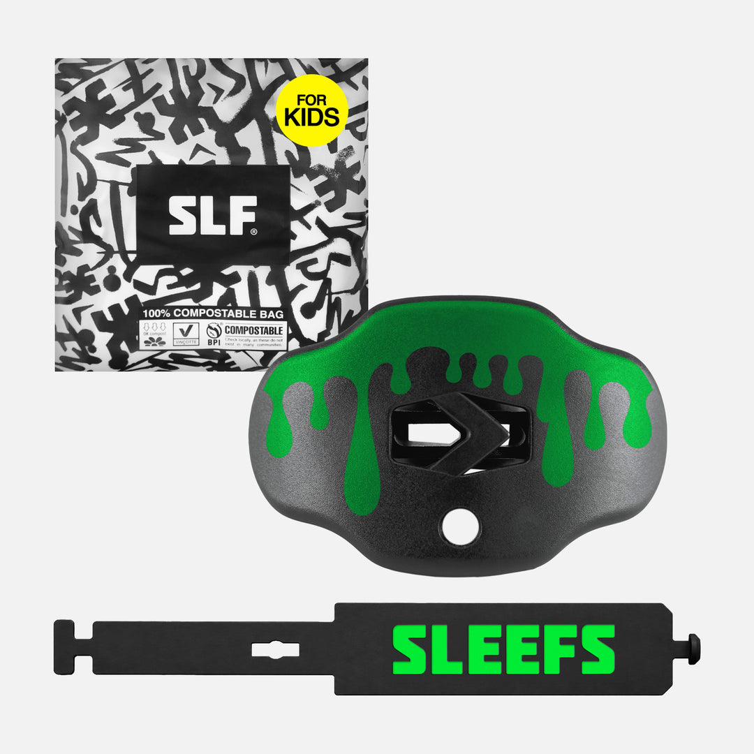 Drip Radioactive Green Kids Soft Football Mouthguard