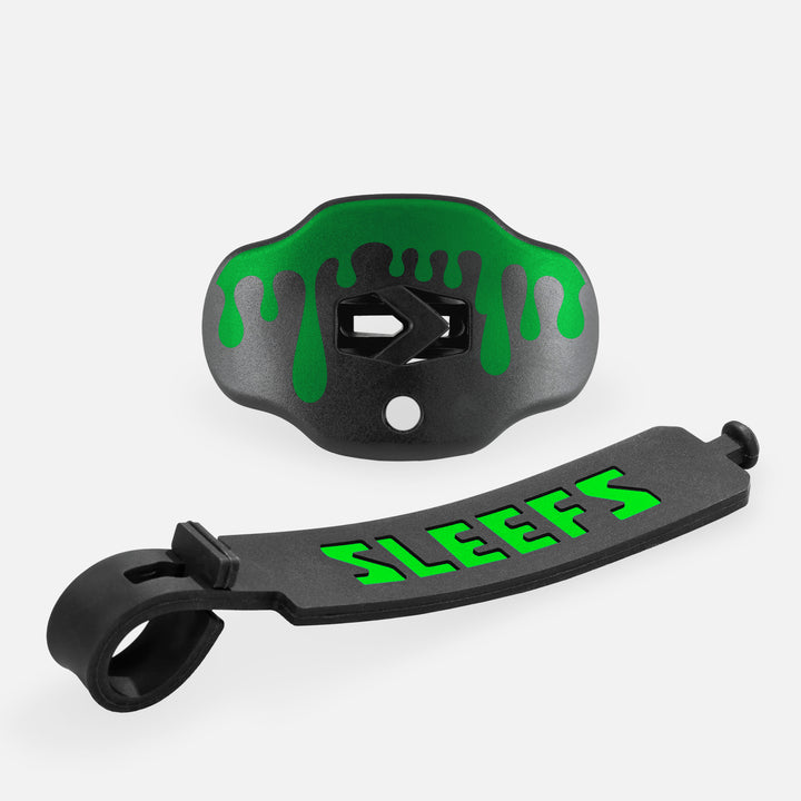 Drip Radioactive Green Kids Soft Football Mouthguard
