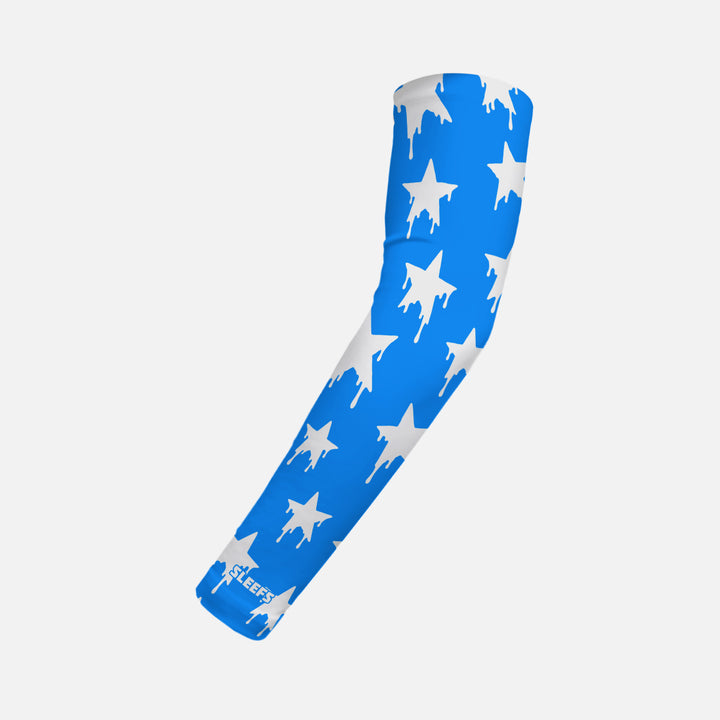 Dripping Stars Blue Kids Arm Sleeve