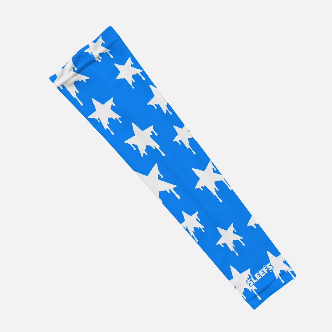 Dripping Stars Blue Kids Arm Sleeve
