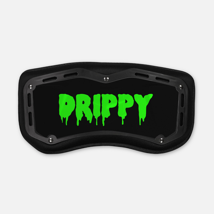 Drippy Black Green Sticker for Backplate