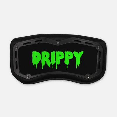 Drippy Black Green Sticker for Back Plate