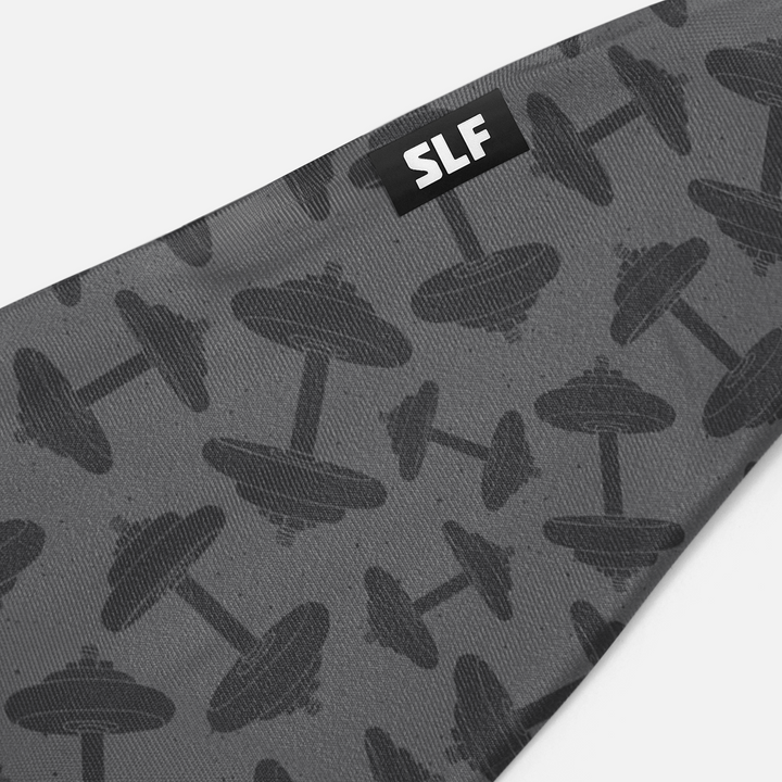 Dumbbells Gray Headband