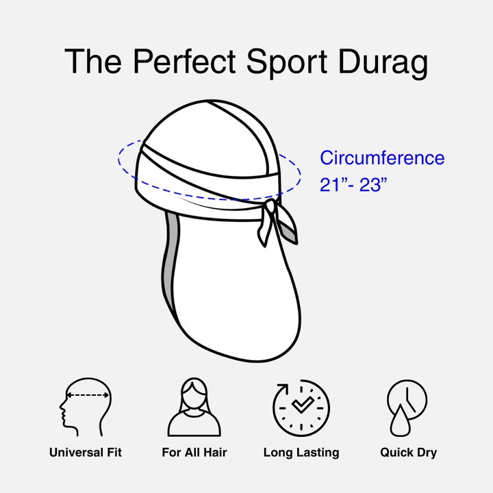 White Sports Durag