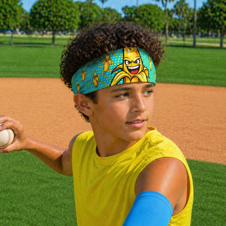 Electric Blue Power Banana Headband
