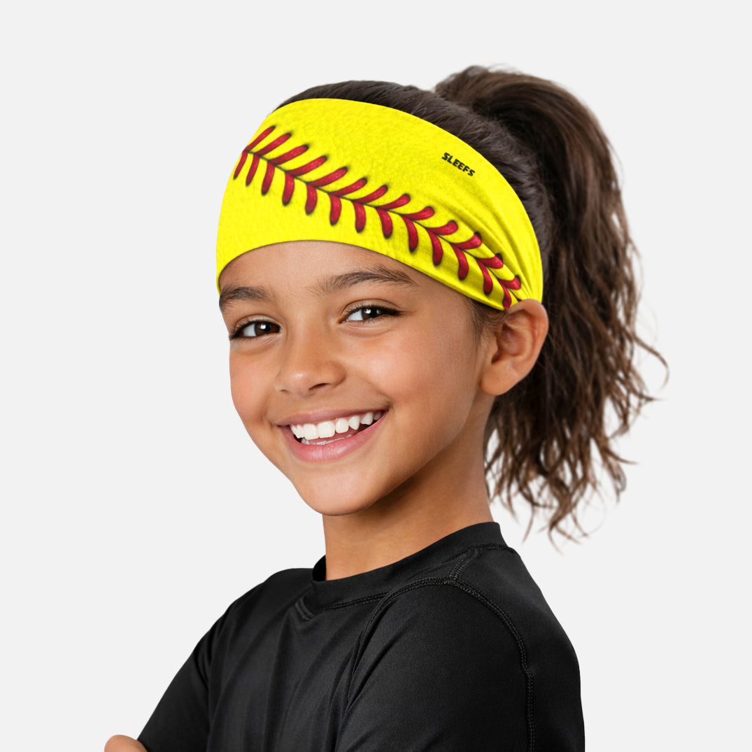 Softball Lace Electric Volt Kids Headband