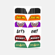 Stickers for Helmet Visor Tabs Collection 