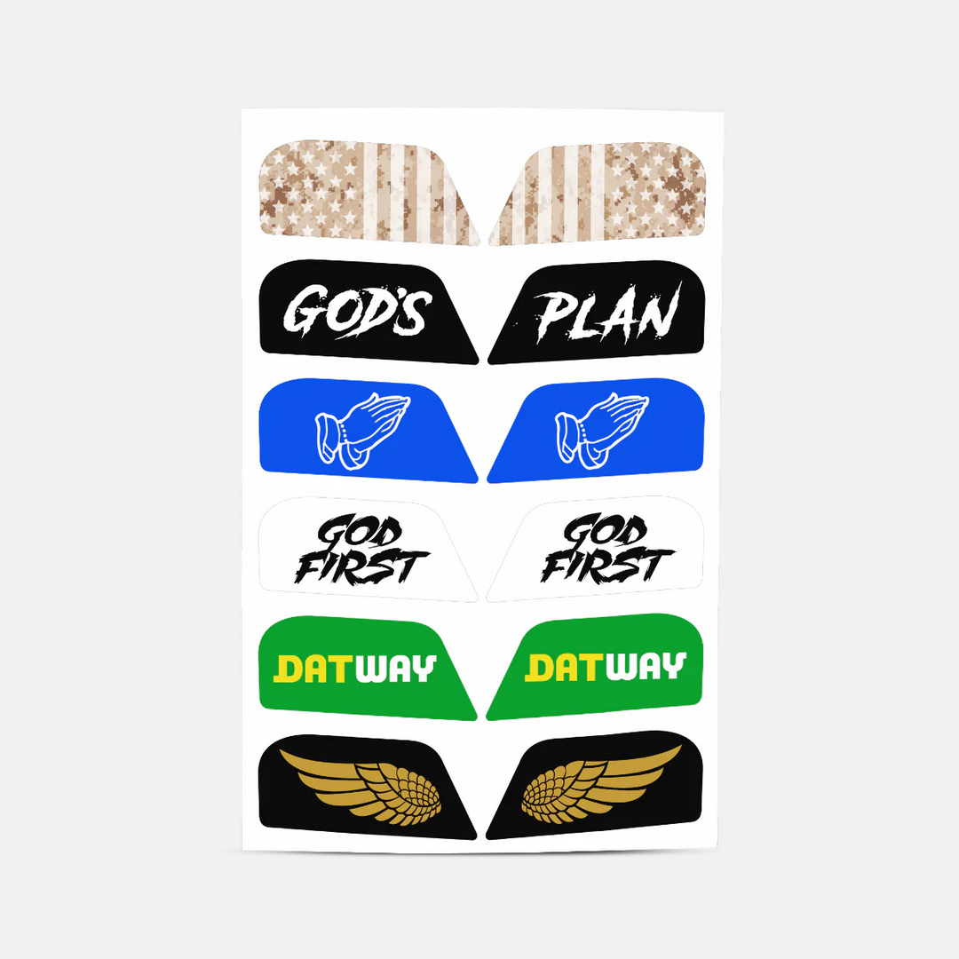 Stickers for Helmet Visor Tabs Collection #4