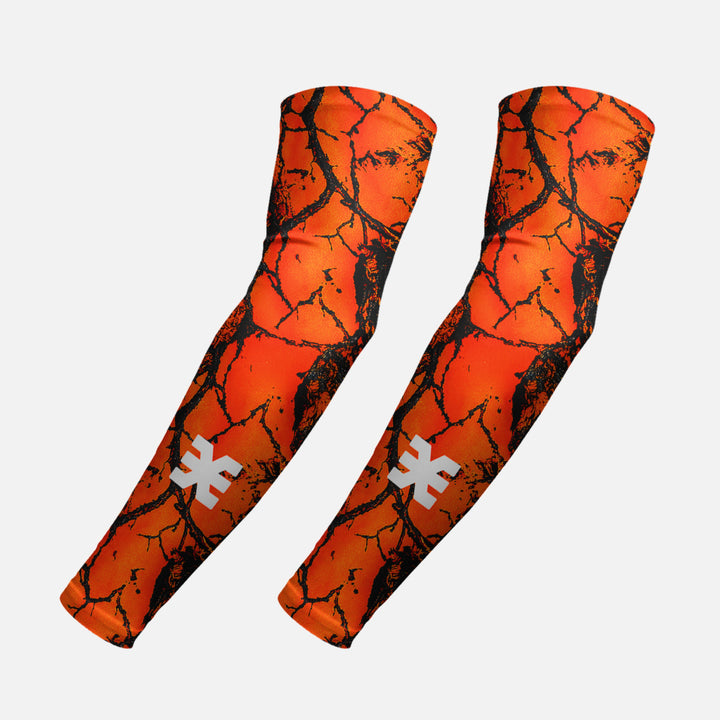 Endurance Orange Running Sleeves - Pair