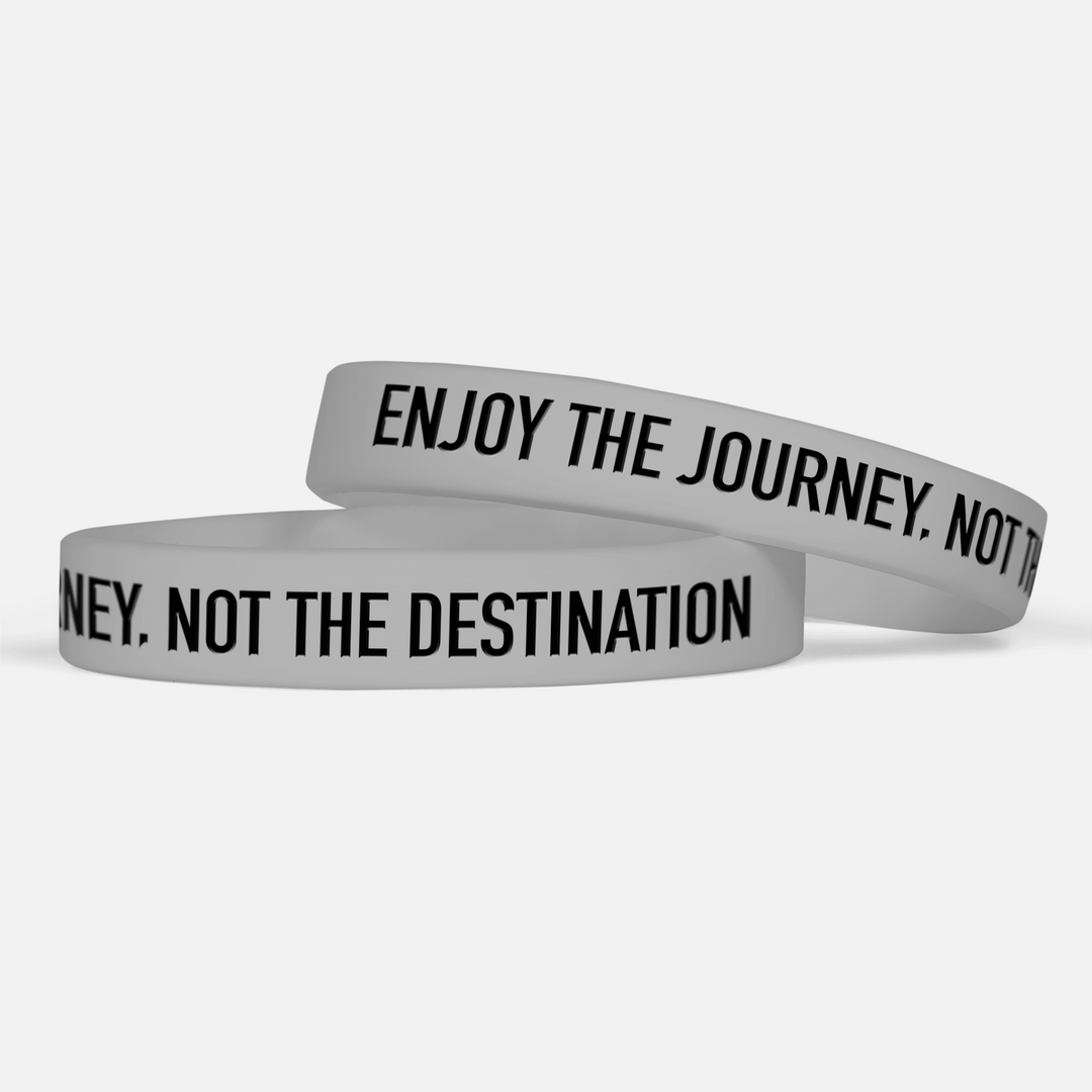 Enjoy the Journey, Not the Destination Motivational Wristband
