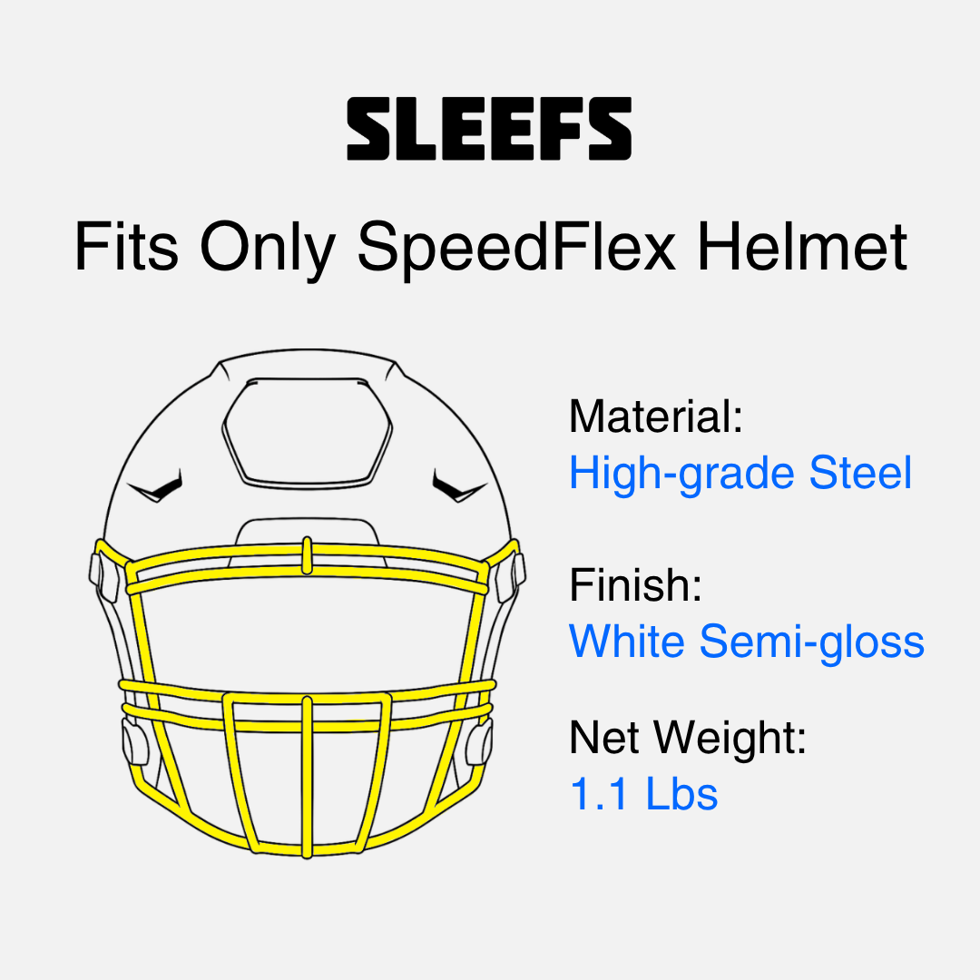 riddell speedflex helmet piece Drip Football Facemask for Riddell SpeedFlex – SLEEFS
