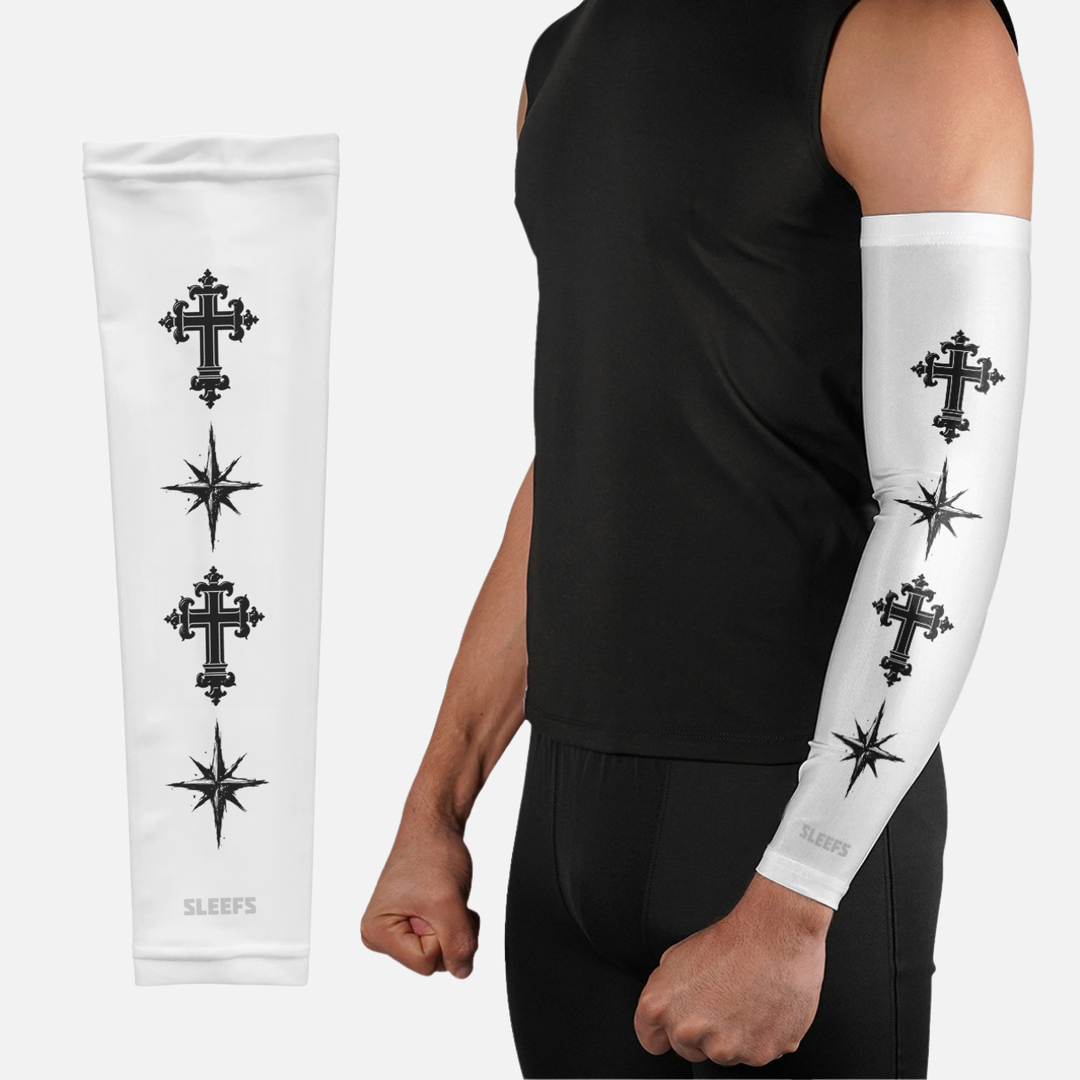 Faith Compass Cross Arm Sleeve