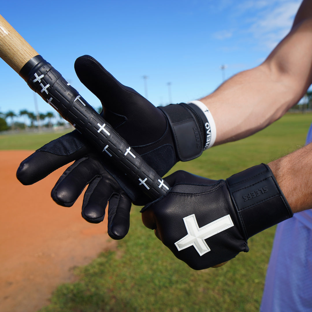 Faith Cross Black Baseball Batting Gloves