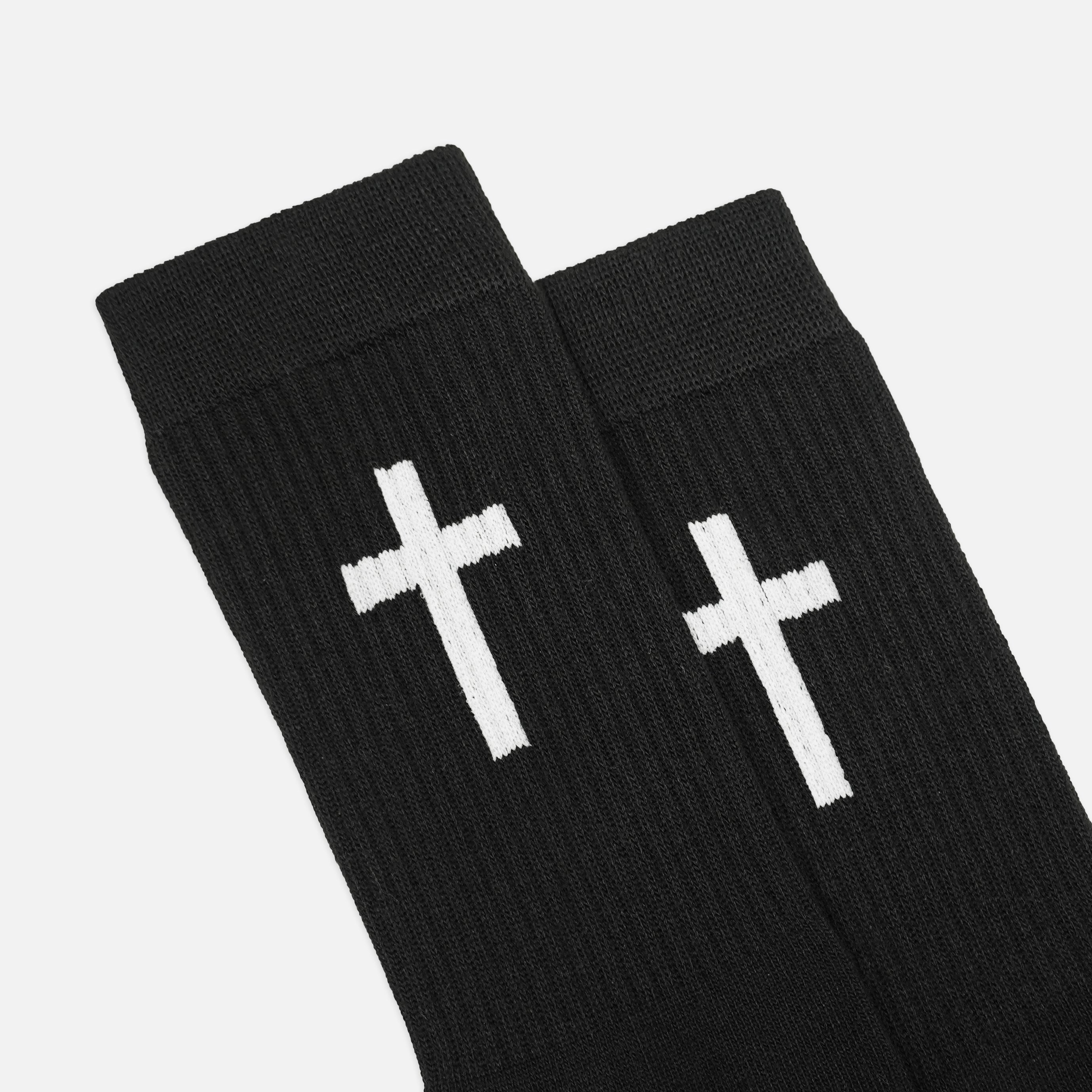 Faith Cross Crew Socks – SLEEFS Faith Cross Crew Socks – SLEEFS