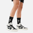 Faith Cross Black Crew Socks