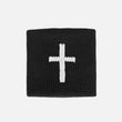 Faith Cross Black Drip Wristband