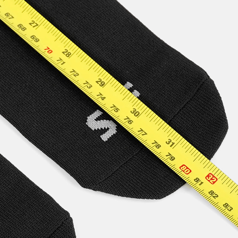 Faith Cross Black Long Scrunchie Socks