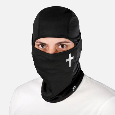 Faith Cross Black Loose-fitting Shiesty Mask