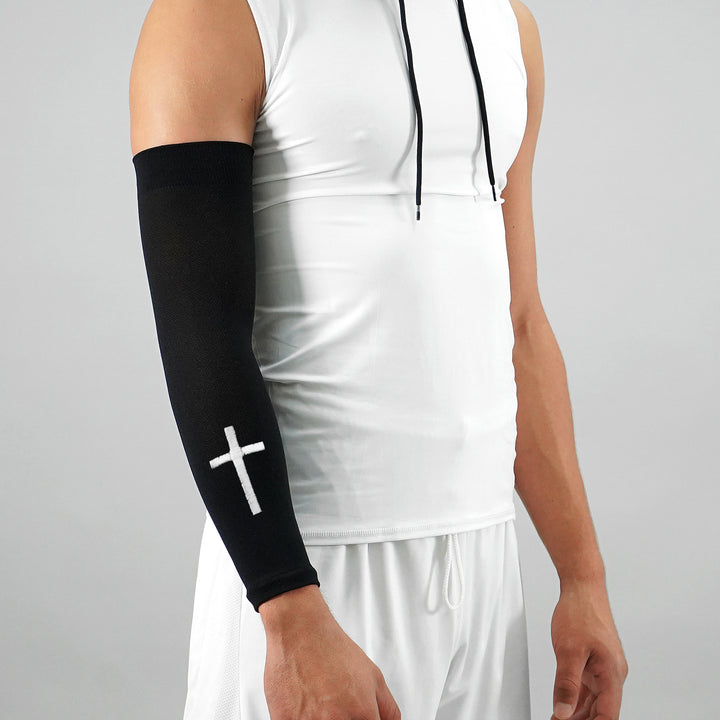 Faith Cross Black One Size Fits All Arm Sleeve