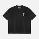 Faith Cross Black Oversized Premium T-Shirt
