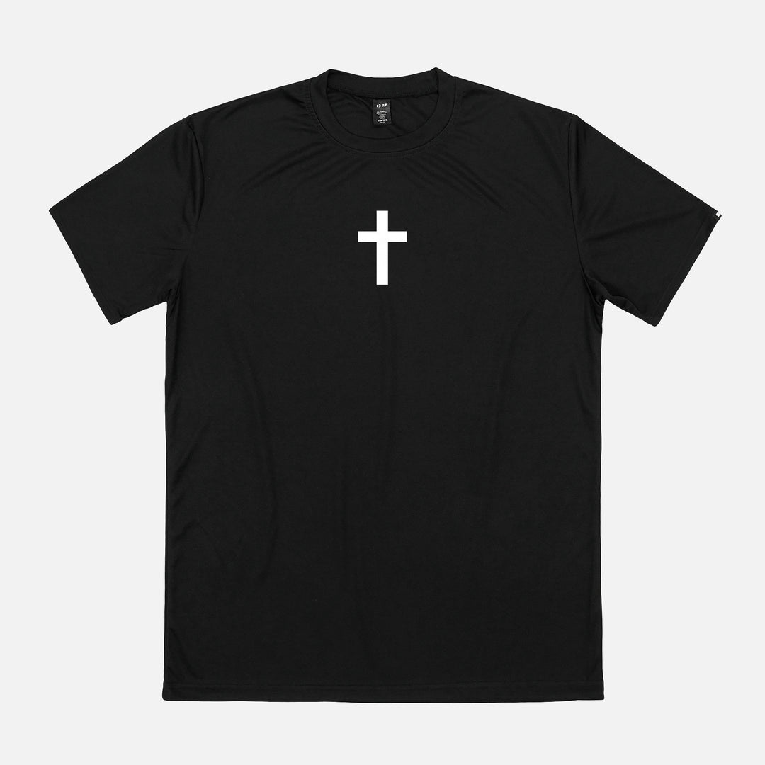 Faith Cross Black Quick Dry Shirt