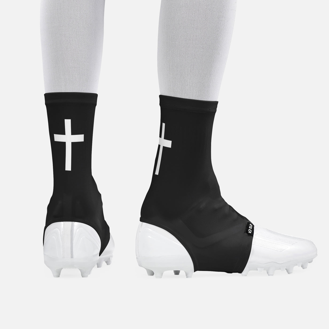 Faith Cross Black Spats / Cleat Covers