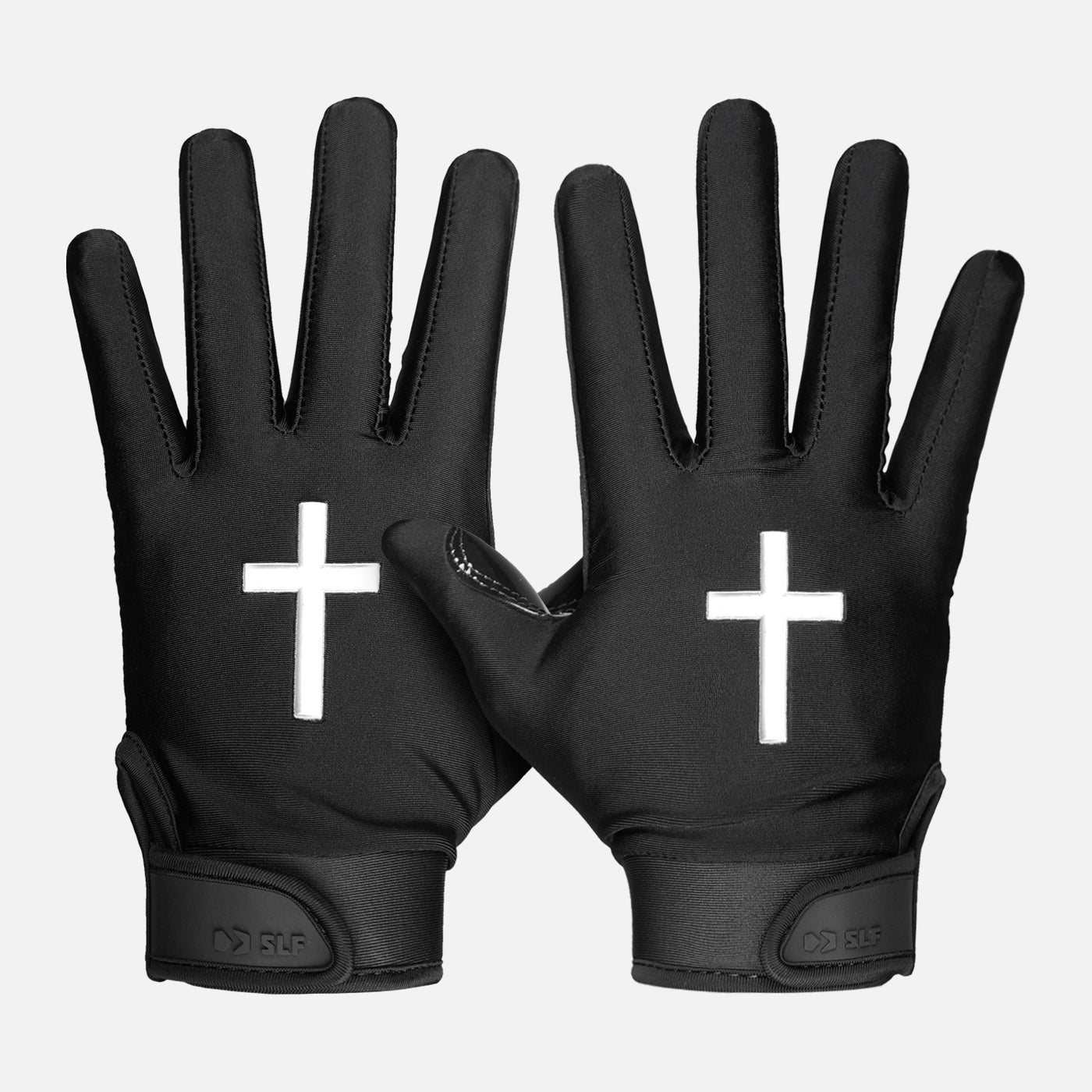 Faith Cross Black Sticky Football Receiver Gloves
