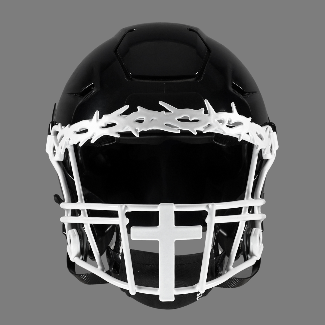Faith Cross Crown of Thorns Football Facemask for Riddell SpeedFlex